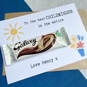 Childminder Thank You Chocolate Galaxy Card, 2 of 3