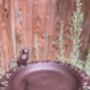 Freestanding Cast Iron Bird Bath – Metal Garden Feature, thumbnail 9 of 10