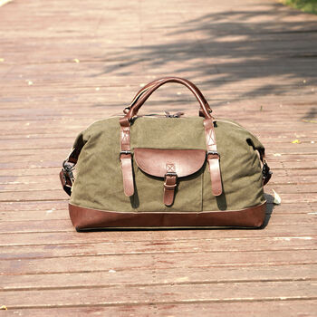 Canvas Holdall Duffel Bag, 8 of 12