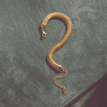 Stainless Steel Snake Chain Bracelet 8mm, 10 of 12