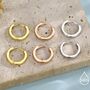 Minimalist Huggie Hoop Earrings In Sterling Silver, thumbnail 1 of 12