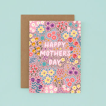 Floral Mother's Day Card, Simple Mother's Day Card, 3 of 5