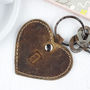 Personalised Leather Heart Keyring, thumbnail 2 of 11