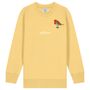 Childrens Unisex Organic Cotton Embroidered Robin Christmas Jumper, thumbnail 12 of 12