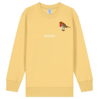Childrens Unisex Organic Cotton Embroidered Robin Christmas Jumper, 12 of 12