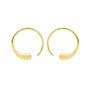 Luna Hoops In Gold Plated, thumbnail 1 of 2