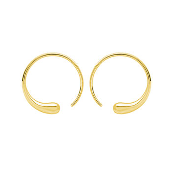 Luna Hoops In Gold Plated, 2 of 4