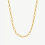 Dainty Women's Chain Necklace In 18k Gold, thumbnail 3 of 4
