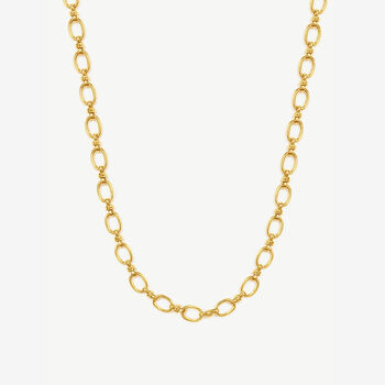Dainty Women's Chain Necklace In 18k Gold, 3 of 4