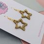 Small Star Glitter Resin Earrings, thumbnail 10 of 12