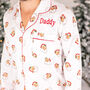 Personalised Matching Christmas Santa Print Pyjamas For Dad And Child, thumbnail 8 of 12
