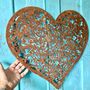Rusted Heart Wall Hanging Low Stock, thumbnail 2 of 3