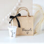 Personalised Mini Jute Bag And Cold Cup Set, thumbnail 1 of 9