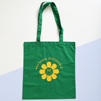 Anything Is Possible, Smiley Face Tote Bag, 2 of 8