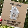 First Christmas In Your Home Hanging Decoration Christmas Card, thumbnail 3 of 3