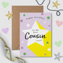 Rockstar Cousin Birthday Card, thumbnail 1 of 2