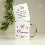 Personalised Butterfly Gold Handled Mug, thumbnail 1 of 4