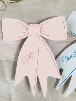 Pink Bow Shaped Place Names, 2 of 9