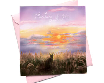 Thinking Of You Cat Greetings Card, 2 of 2