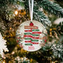 Personalised Family Sign Post Tree Decoration, thumbnail 3 of 6