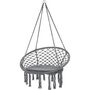 Outdoor Cotton Polyester Macrame Hanging Chair Hammock, thumbnail 2 of 7