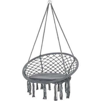 Outdoor Cotton Polyester Macrame Hanging Chair Hammock, 2 of 7