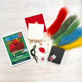 Mini Masterpieces: Poppies At Sunrise Needle Felt Kit, 4 of 4