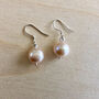 Pearl Earrings On Short Sterling Silver Hooks, thumbnail 4 of 5