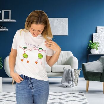 Mummy's T Shirt With Child's Drawing, 2 of 6