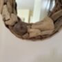 40cm Driftwood Wall Mirror Handcrafted Wooden Round, thumbnail 3 of 7