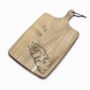 Personalised Keeshond Engraved Acacia Serving Board, thumbnail 6 of 10