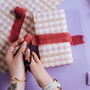 Pastel Gingham Wrapping Paper For Birthdays, Weddings, Anniversaries, Baby Showers And Christmas, thumbnail 1 of 8