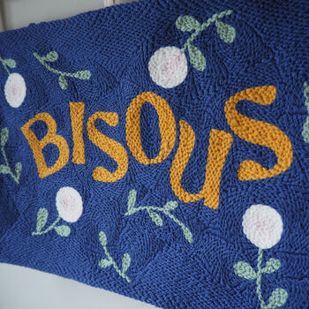 'Bisous' French For Kisses Wall Art Hanging, 3 of 6