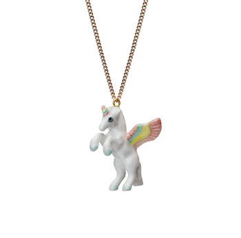 Flying Pastel Unicorn Necklace, 2 of 2