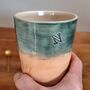 Letter N Handmade Alphabet Mug Tumbler, thumbnail 2 of 6