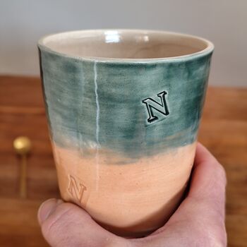 Letter N Handmade Alphabet Mug Tumbler, 2 of 6