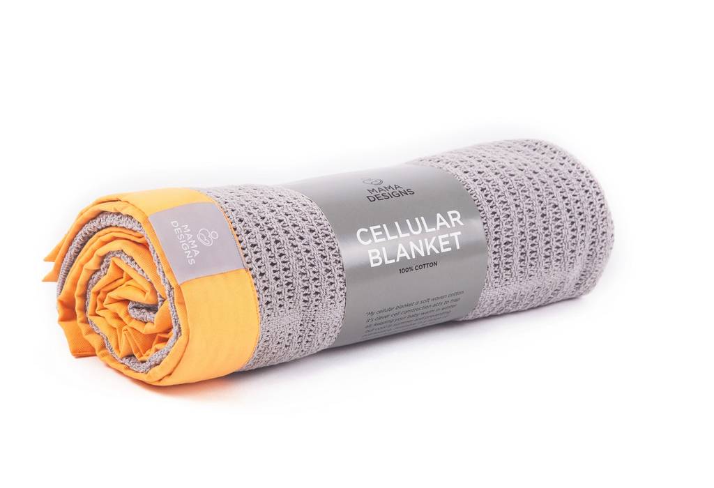 cellular baby blanket by scandibørn