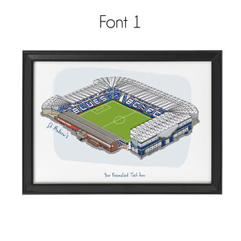 Personalised Birmingham City, St Andrew's Stadium Print, 2 of 6