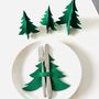 Eco Christmas Tree Cutlery Holder Set Of Six, thumbnail 5 of 5