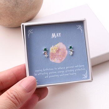 Personalised Birthstone Star Earring Gift Box, 11 of 12