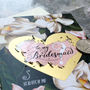 Scratch Off Black Magnolia Bridesmaid Card, thumbnail 2 of 3