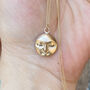 Solid Gold Chunky Moonface Pendant, thumbnail 2 of 6