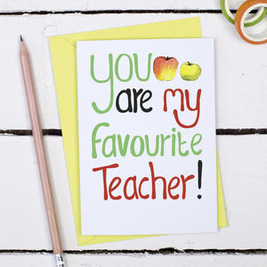 teacher cards | notonthehighstreet.com