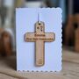 Personalised Communion Cross Hanging Decoration Card, thumbnail 2 of 4