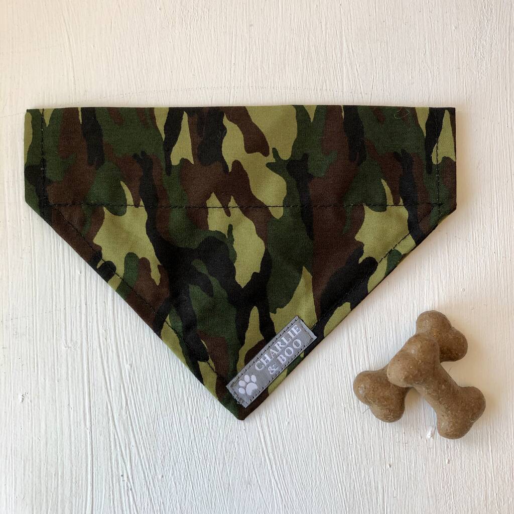 camouflage dog bandana