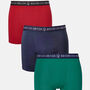 Three Pack Men's Stretch Trunks Heritage Colours, thumbnail 1 of 5