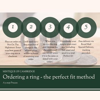 Sterling Silver Wedding Ring Set 1818, 11 of 12