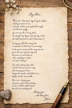 Personalised Love Poem | Digital Download, 4 of 4