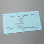 Personalised Something Blue Handwriting Wedding Label, thumbnail 5 of 5