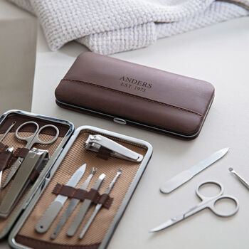 Personalised Gent's Classic Manicure Set, 4 of 11